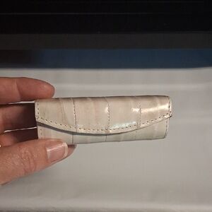 Vintage Eel Skin Lipstick Case With Mirror
